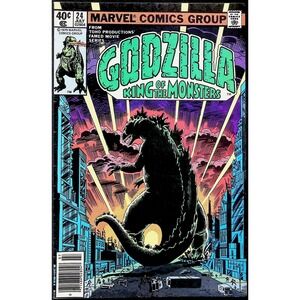 Marvel Comic Godzilla King of the Monsters #24 Avengers FF Spider-Man Newsstand
